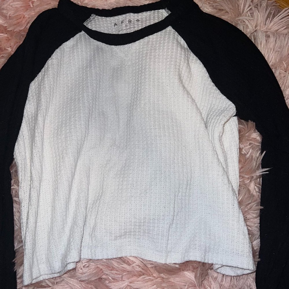 Black and White Lounge Pajama Shirt